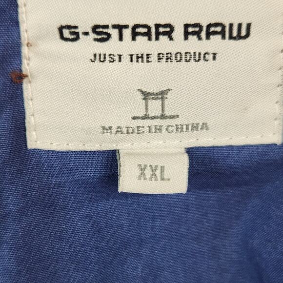 G-Star RAW Norris Blazer Jacket Youth XXL Brown Stand Collar EUC - Picture 5 of 16